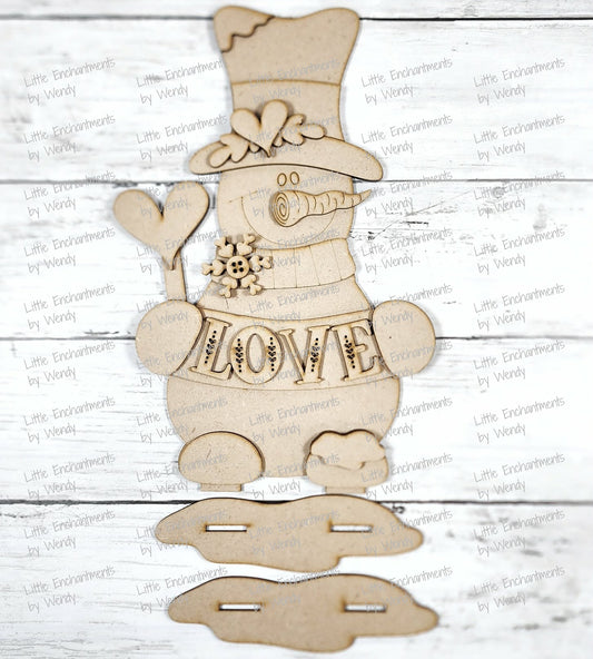 WHS - Love Snowman Shelf Sitter