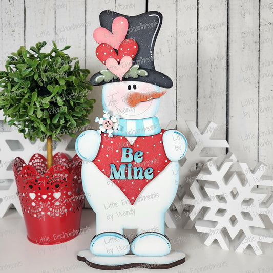 DIY Blank – Be Mine Snowman Shelf Sitter