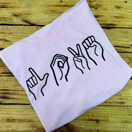 T-shirt - LOVE ASL