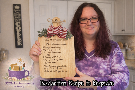 How to Turn a Handwritten Recipe Into a Beautiful Keepsake Cutting Board