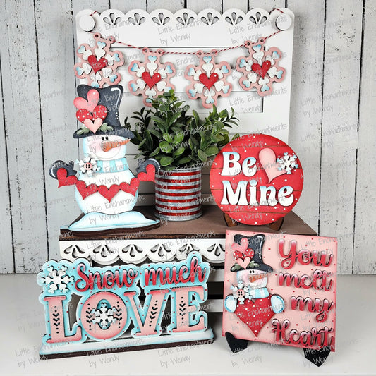 WHS - Snowman Valentine Mini Sign Set