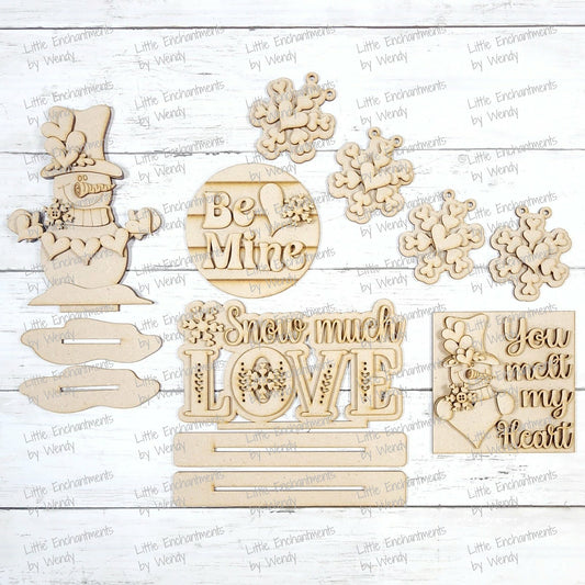 WHS - Snowman Valentine Mini Sign Set