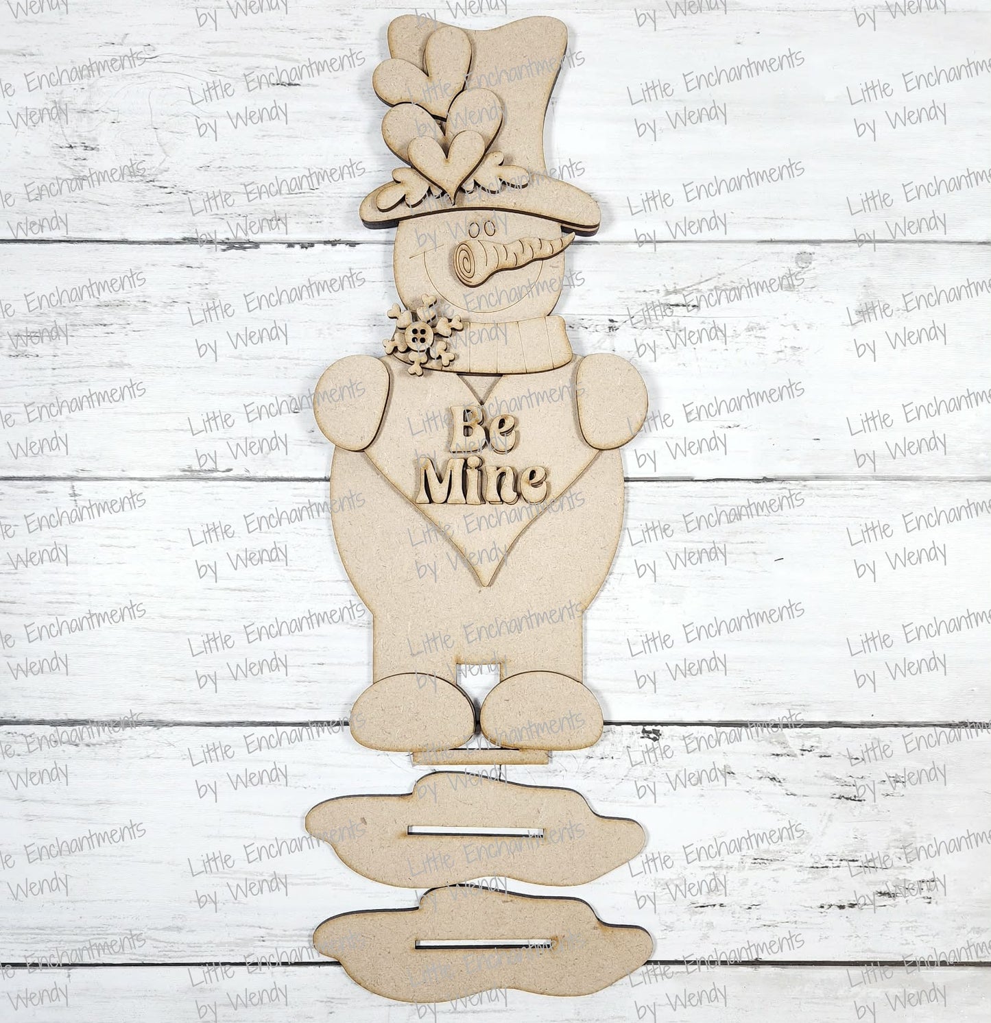 DIY Blank – Be Mine Snowman Shelf Sitter