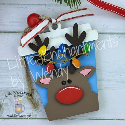 Christmas Latte Gift Card Holder Ornaments