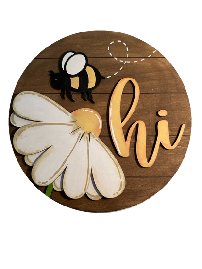 Door Hanger - Hi Bee