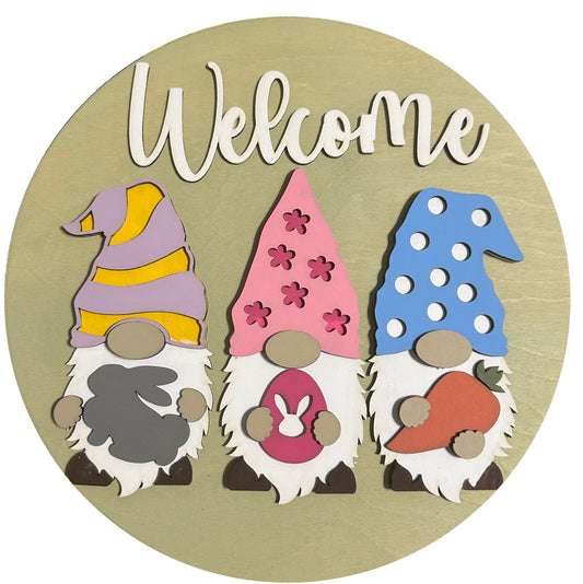 WHS - Easter Gnome 12" Round - WITH 12" Round Surface