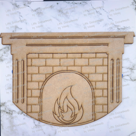LD-11.875" Fireplace single to fit 14" round with border