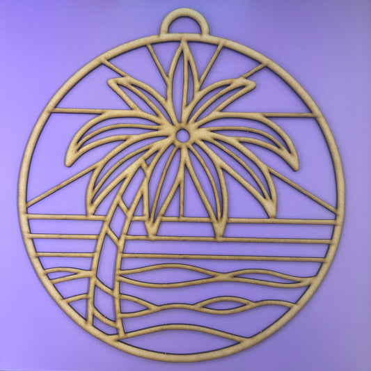 LD-11.5" Suncatcher Frame - Palm Tree