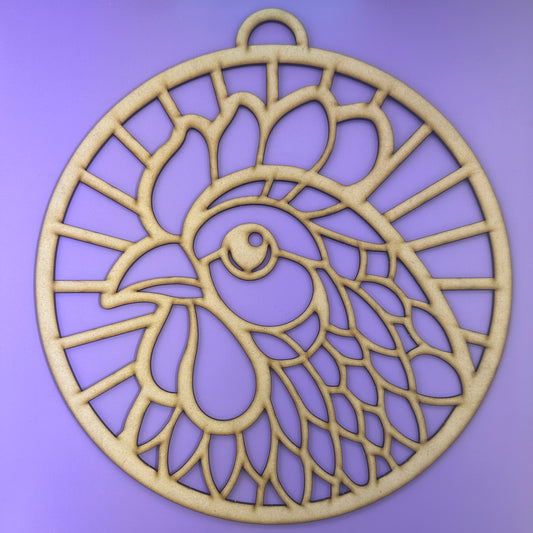 LD-11.5" Suncatcher Frame - Chicken