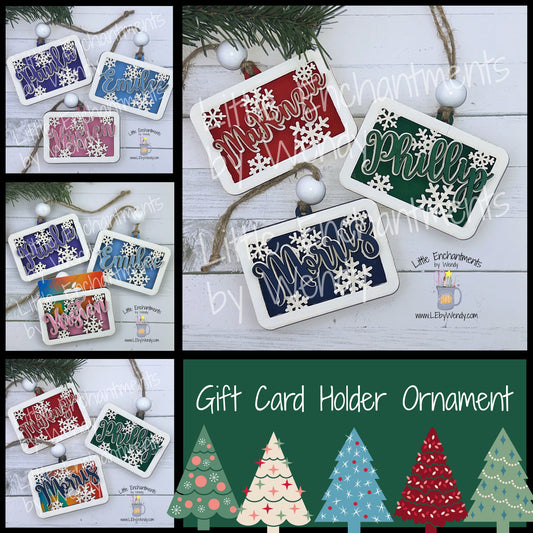 Personalized Gift Card Holder Ornaments