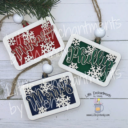 Personalized Gift Card Holder Ornaments