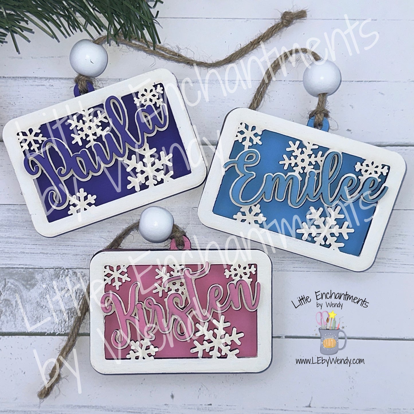 Personalized Gift Card Holder Ornaments