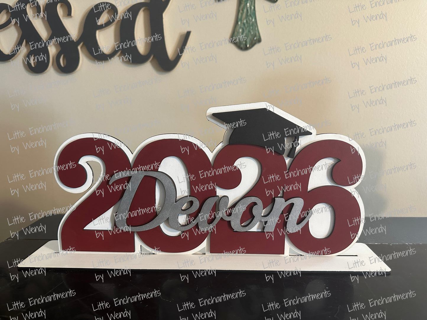 Custom Graduation Name Sign | Class of 2026 Party Decor