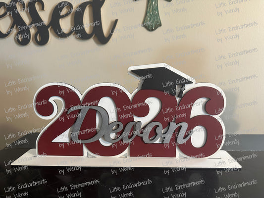 Custom Graduation Name Sign | Class of 2026 Party Decor