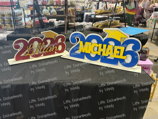 Custom Graduation Name Sign | Class of 2026 Party Decor