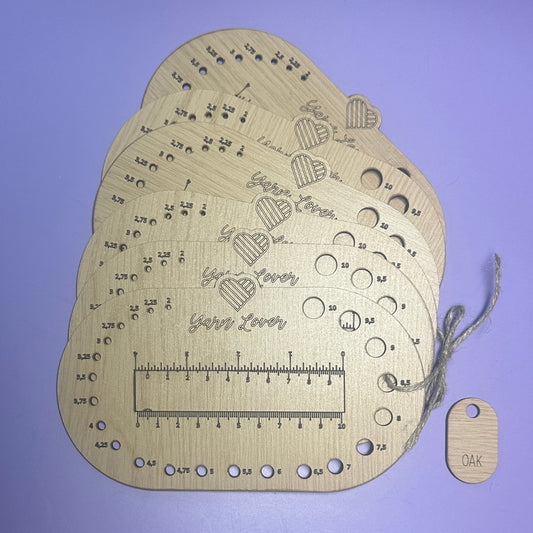 KPNH-Oval Knitting Needle Gauge