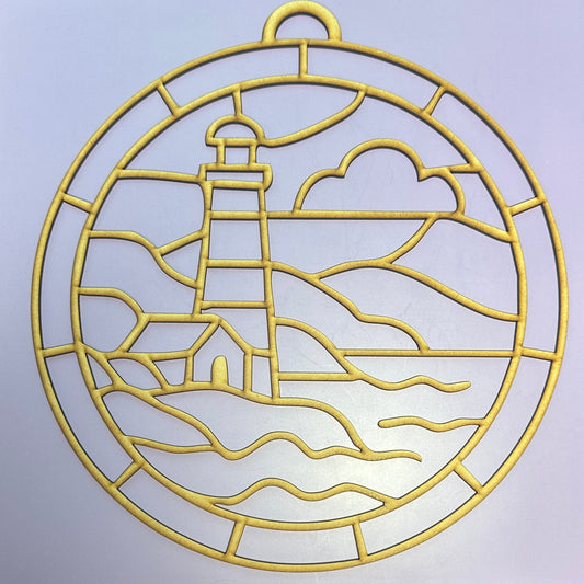 LD-11.5" Suncatcher Frame - Lighthouse