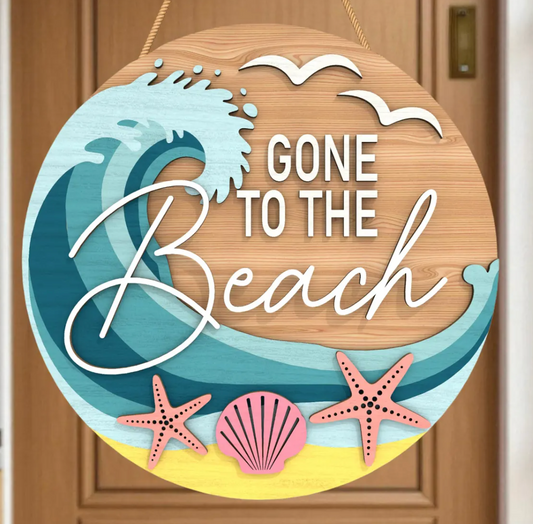 WHS - Gone to the Beach 12" Round - WITHOUT 12" Round Surface